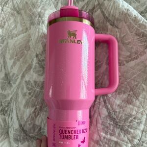 Stanley Pink Insulated Tumbler with Handle and Straw Glinda